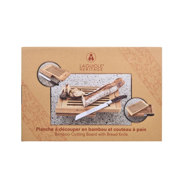 LAGUIOLE HERITAGE Bread Knife and Board