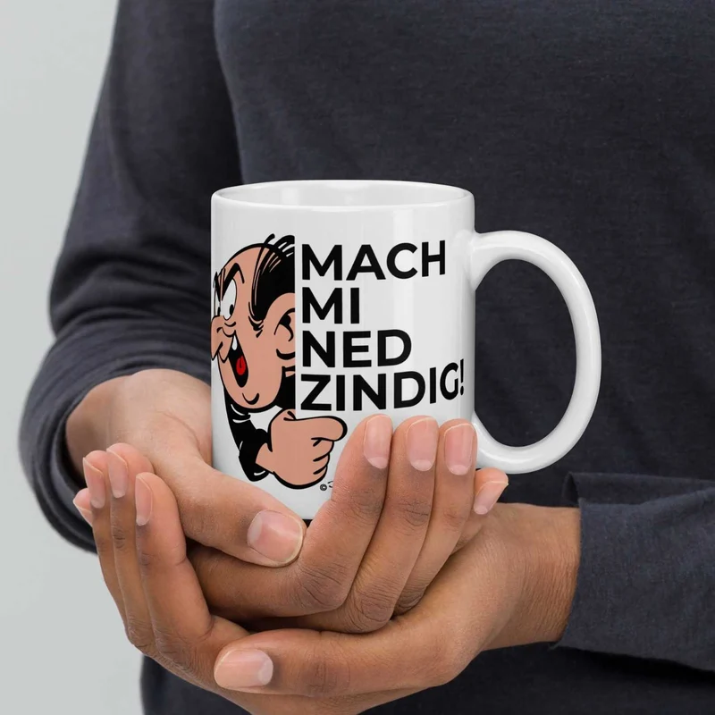 ®Die Schlümpfe Tasse "Mach mi ned zindig"