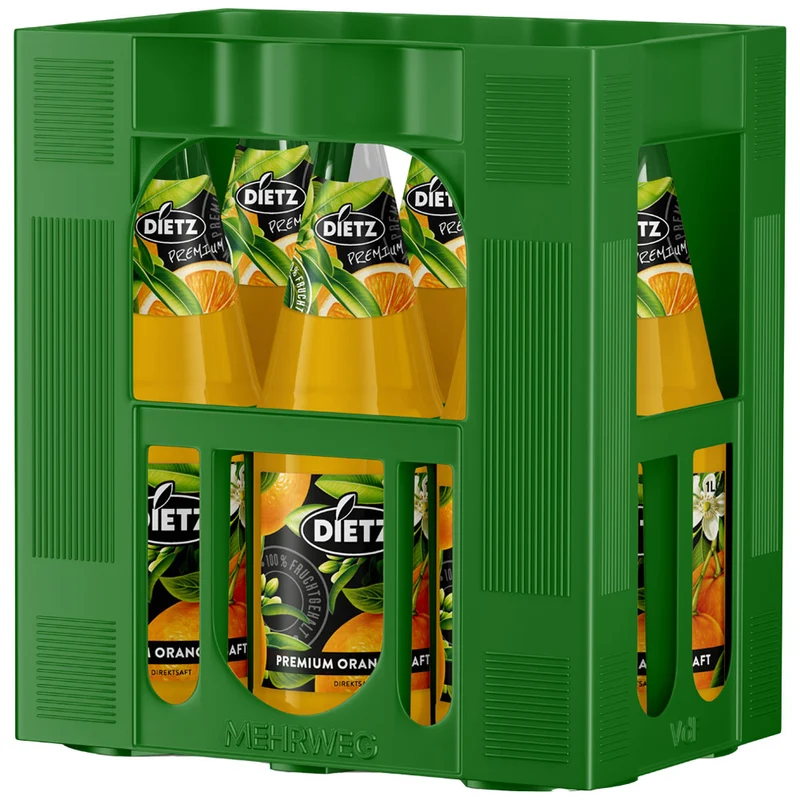 Dietz Orangensaft Premium 1,0 Liter (MEHRWEG)