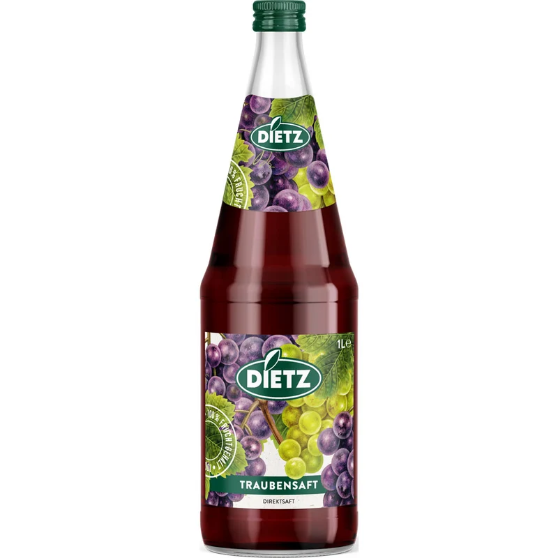 Dietz Traubensaft Rot 6x 1 Liter (MEHRWEG)