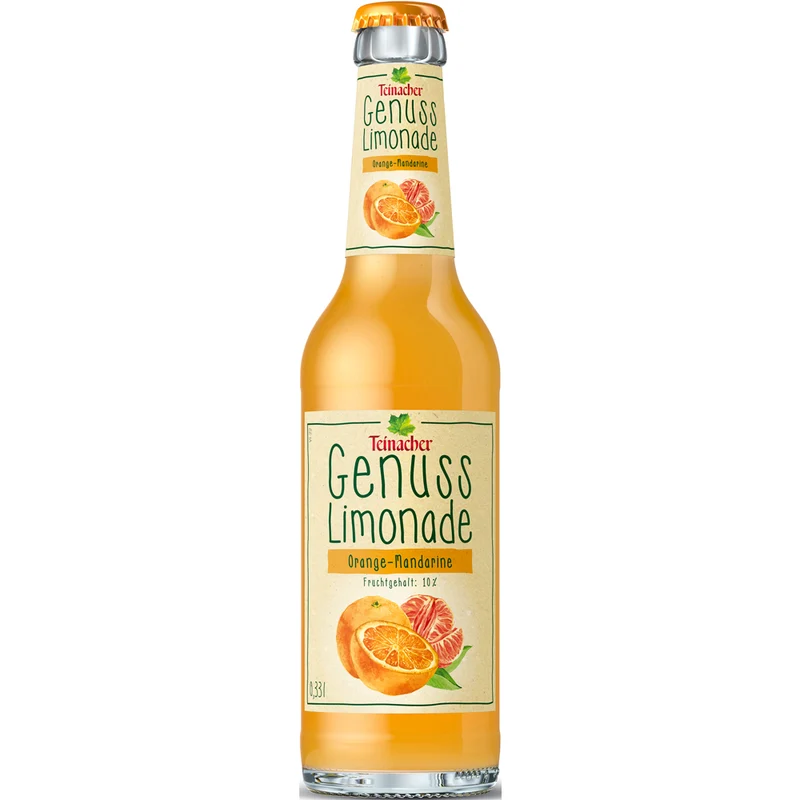 Teinacher Genuss-Limo Orange-Mandarine 12x 0,33 Liter (MEHRWEG)
