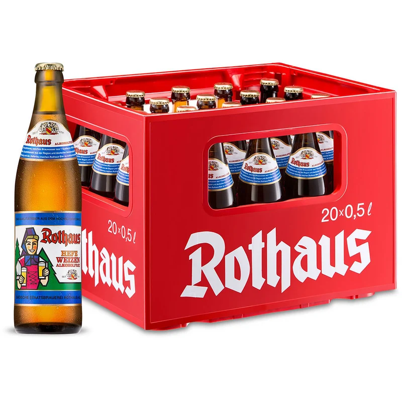Rothaus Hefe Alkohofrei 20x 0,5 Liter (MEHRWEG)