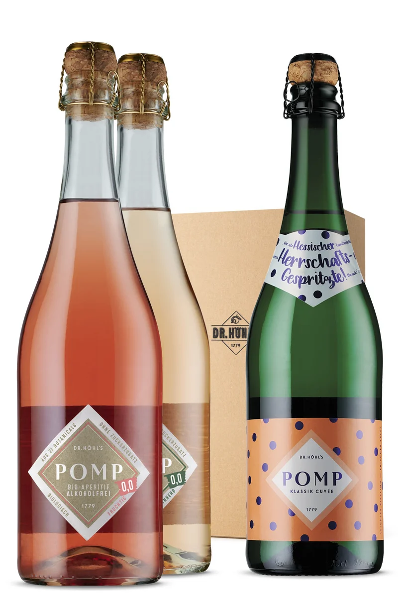 Geschenkbox Trio mit und ohne Alkohol
