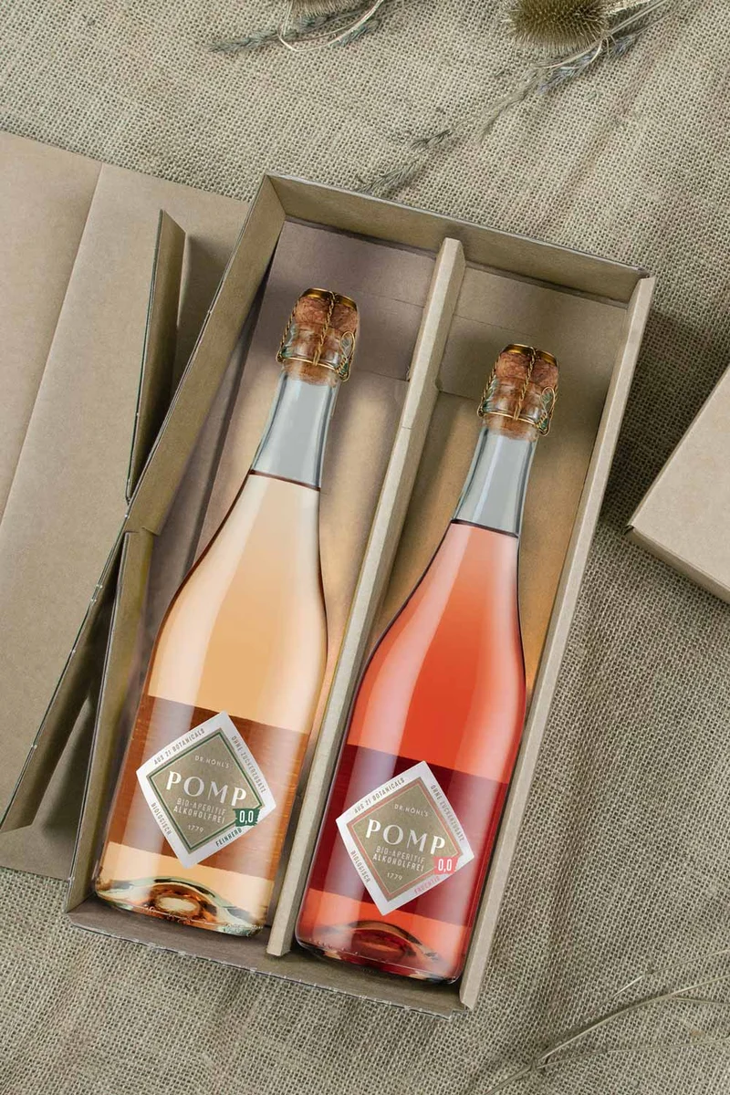 Gourmet Weihnachts­geschenk Set „Merry Christmas“ alkoholfrei Duo