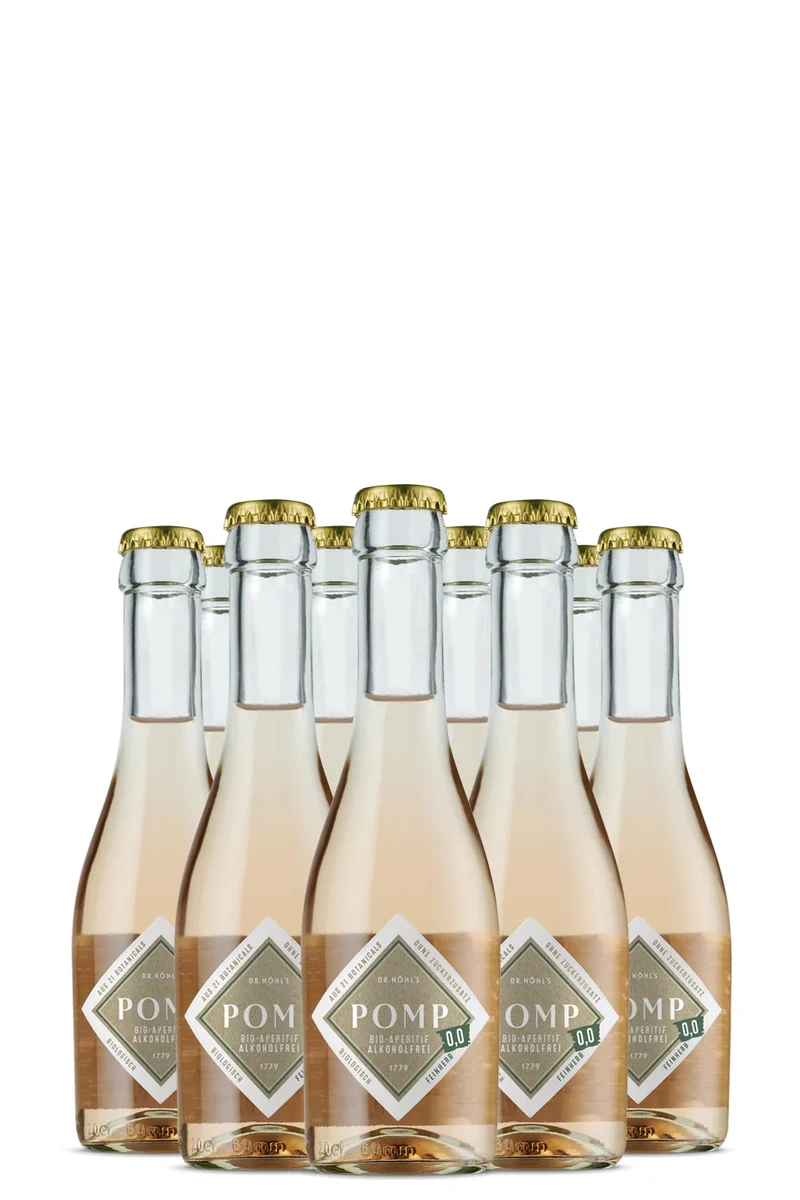 POMP Bio-Aperitif 0,0 alkoholfrei Feinherb Mini Kiste