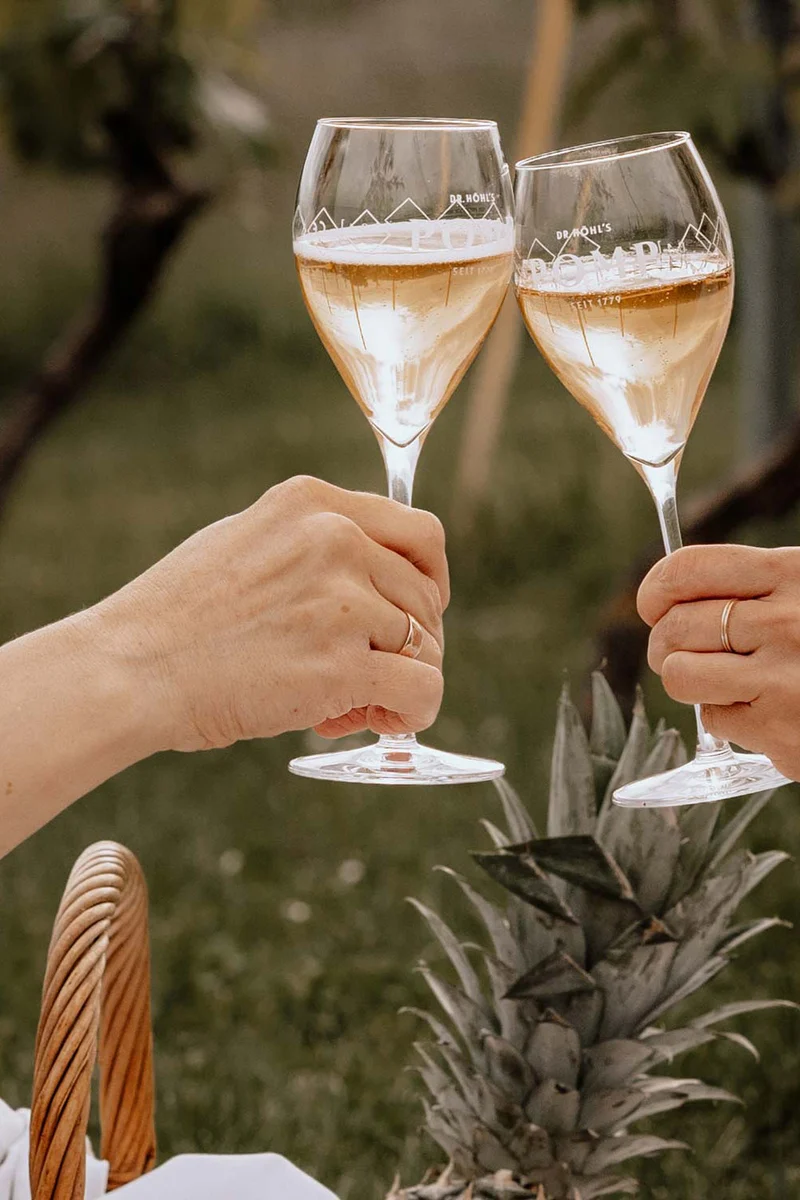 Gourmet Geschenk Set Blanc alkoholfrei mit Gläsern