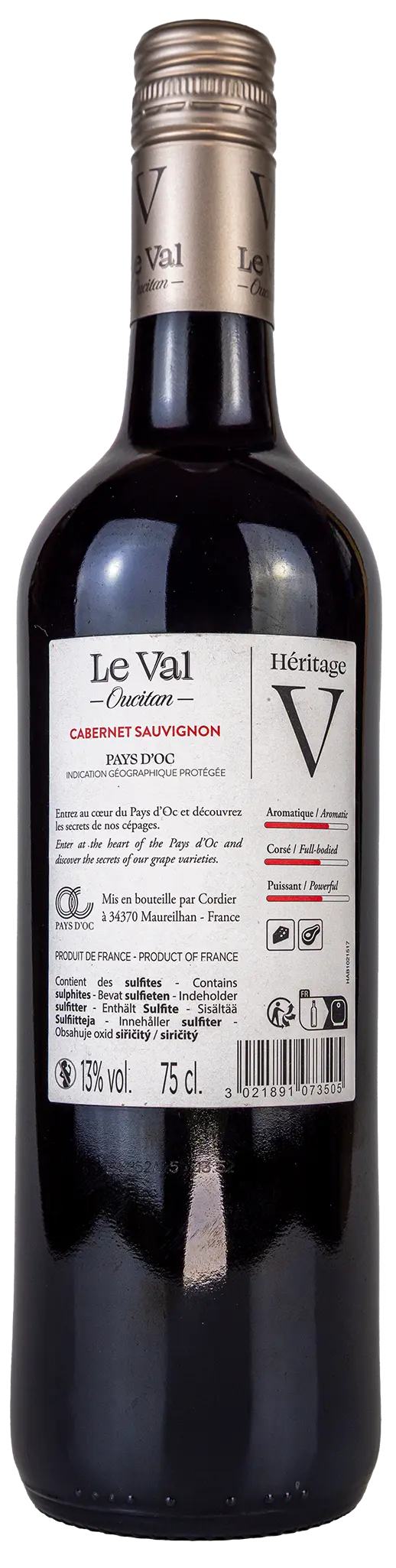 Héritage Le Val Oucitan 'Cabernet Sauvignon' 2021