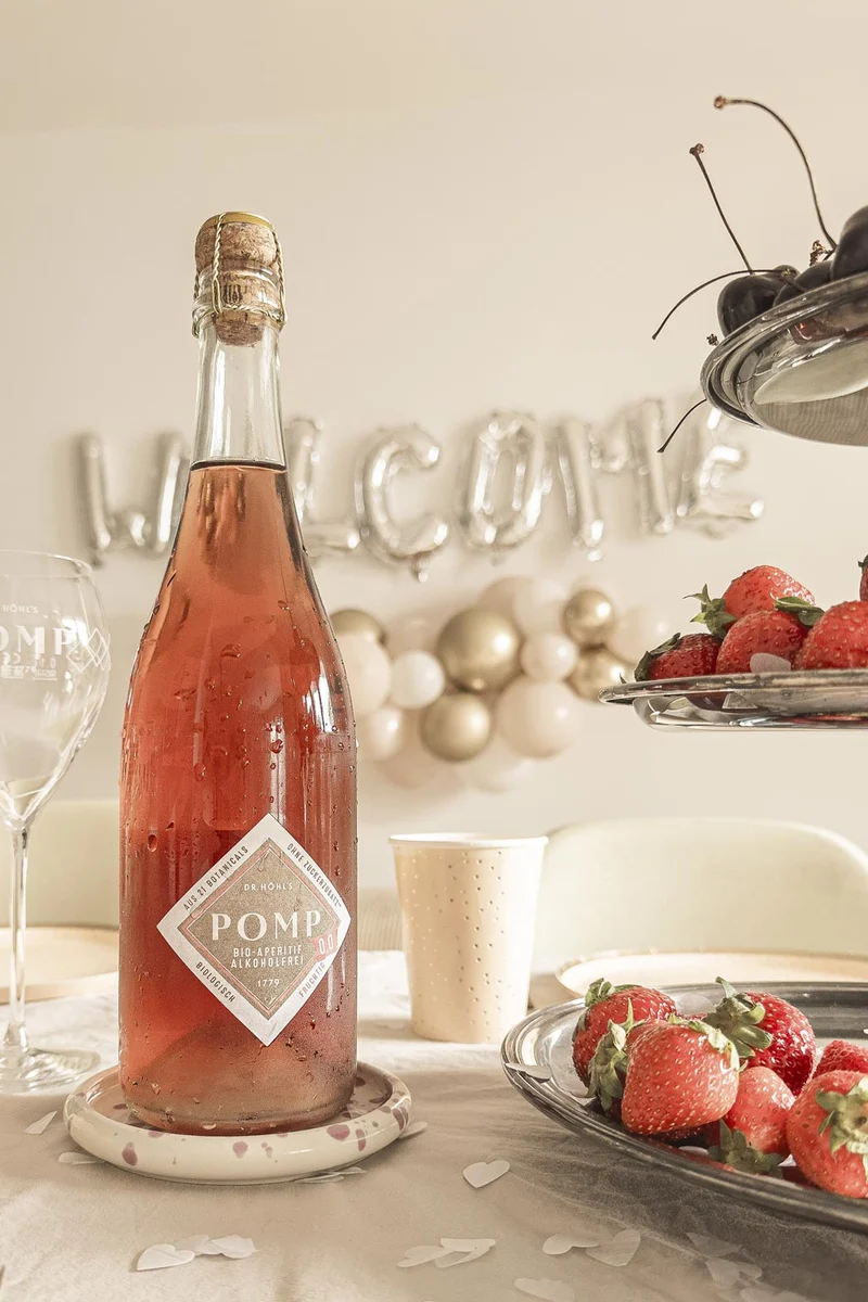 Geschenktasche Bio-Aperitif Rosé alkoholfrei Fruchtig