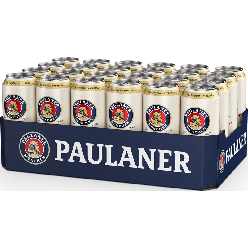 Paulaner Hefe-Weißbier Naturtrüb Dose 24x 0,5 Liter (EINWEG)