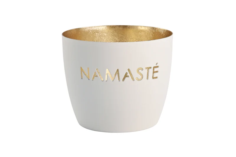 Madras Windlicht "Namasté"
