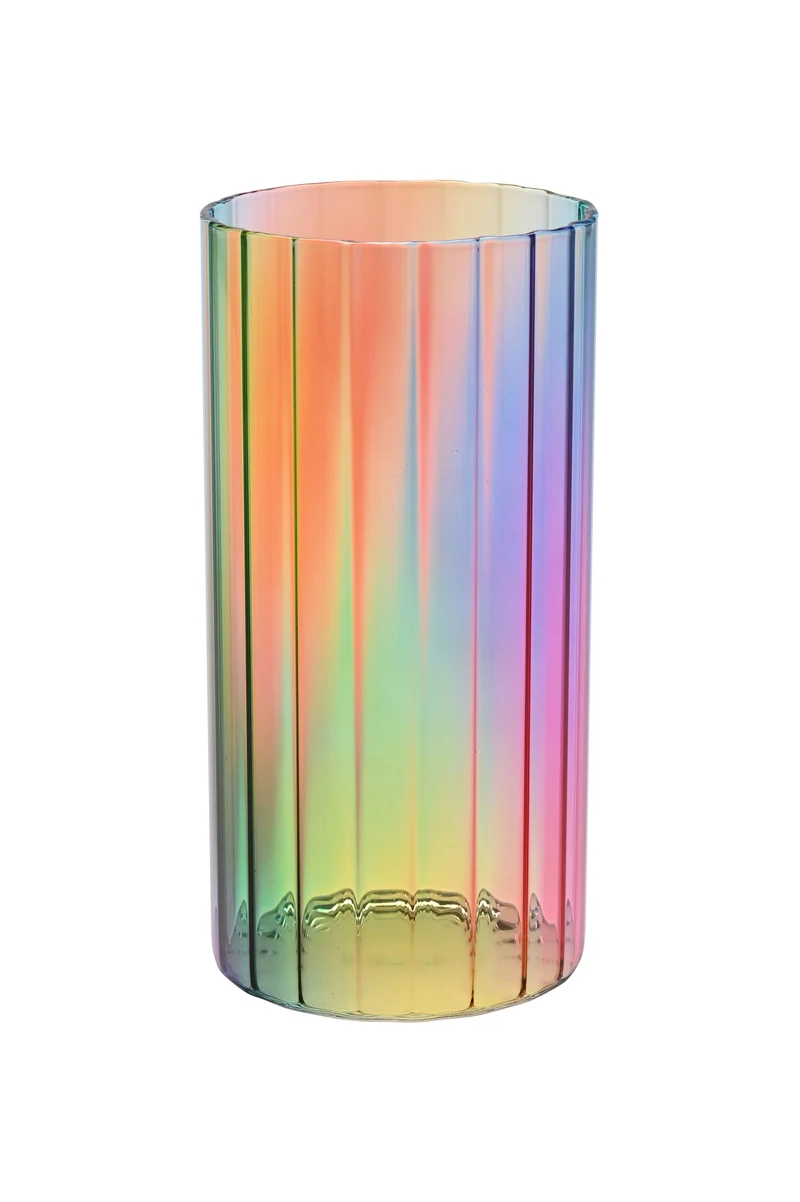 Jacquard Vase Regenbogen irisierend
