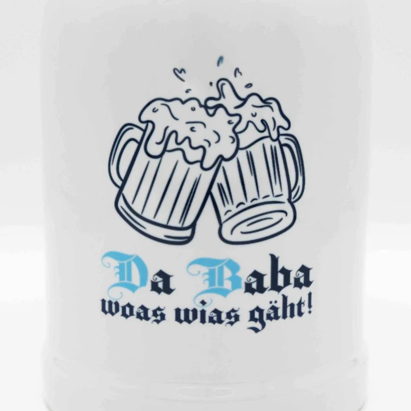 Bierkrug "Da Baba woas wias gäht!"