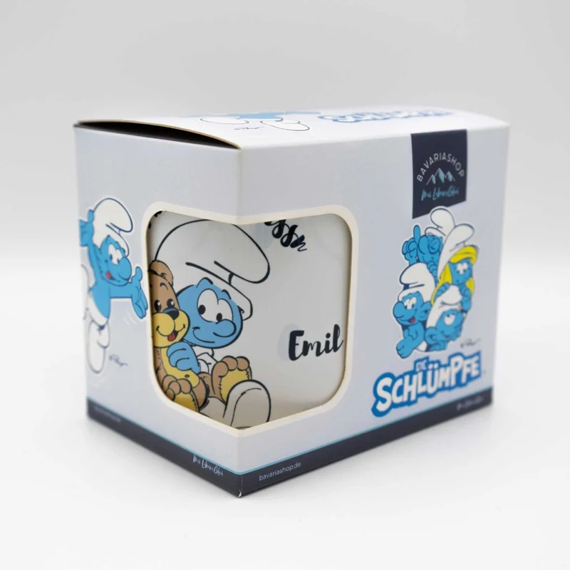 ®Die Schlümpfe Tasse "Mei erste Tassn" mit Wunschnamen