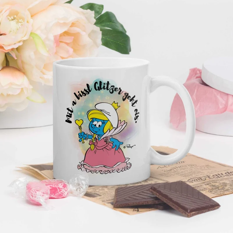 ®Die Schlümpfe Tasse "Glitzer"