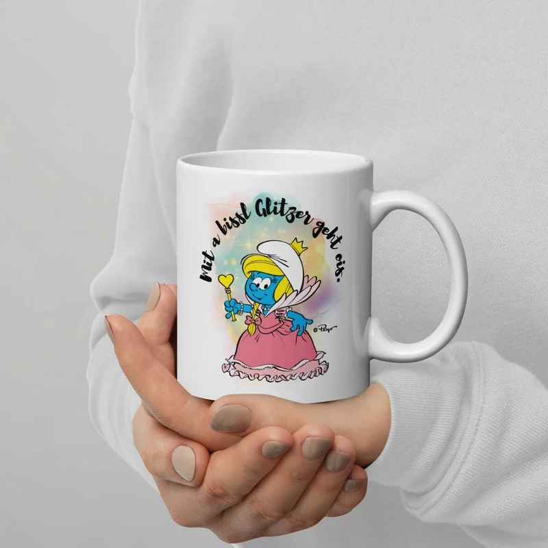 ®Die Schlümpfe Tasse "Glitzer"