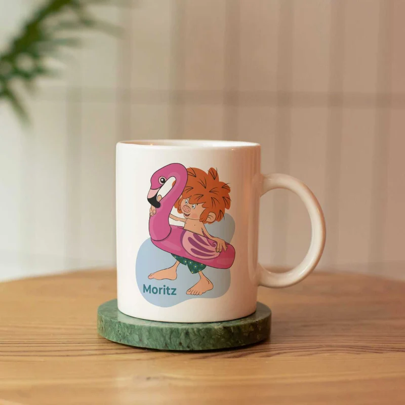 ®Pumuckl Tasse "Badespaß" personalisiert