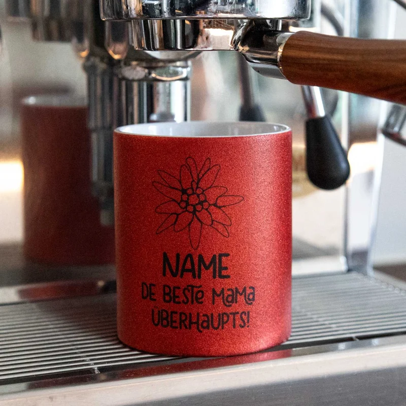 Kaffee Haferl "De beste Mama überhaupts" personalisiert