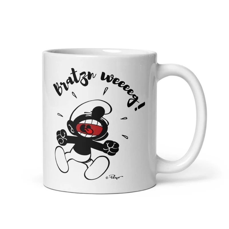®Die Schlümpfe Tasse "Bratzn weg!"