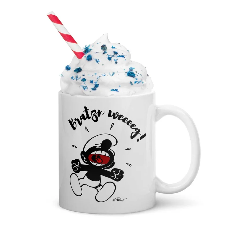 ®Die Schlümpfe Tasse "Bratzn weg!"