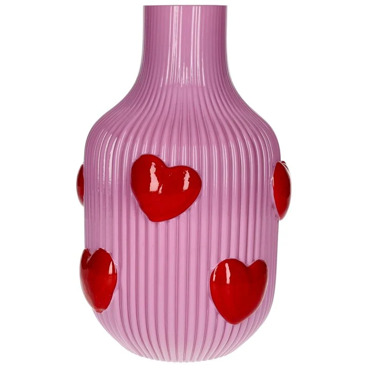 L´amour Vase Herzen rosa