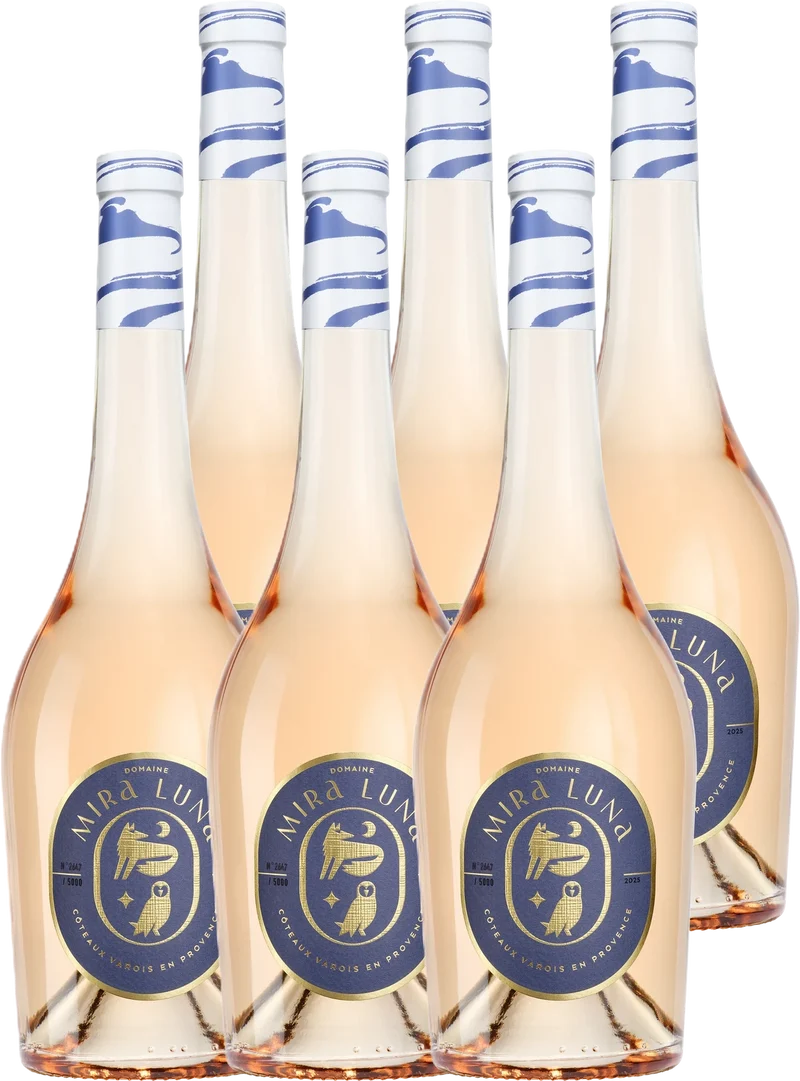 Sparpaket 6× Mira Luna Coteaux Varois en Provence Rosé 2025
