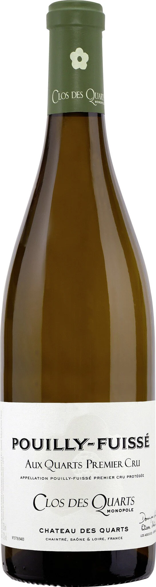 Pouilly Fuissé 1er Cru Aux Quarts Clos de Quarts AC Premier Cru