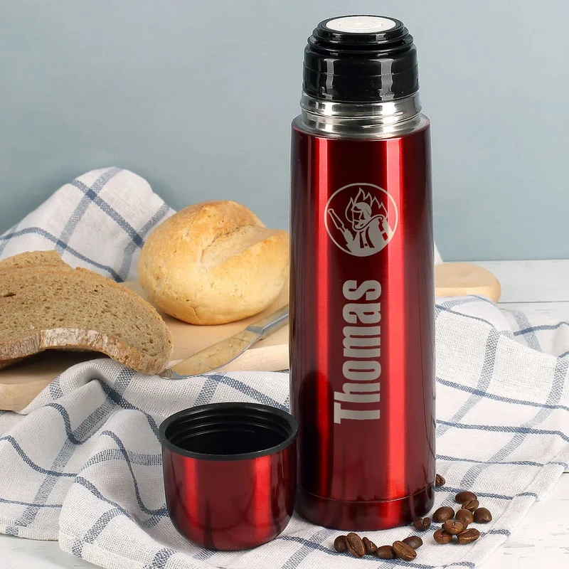 Thermosflasche mit Name für Feuerwehrmänner