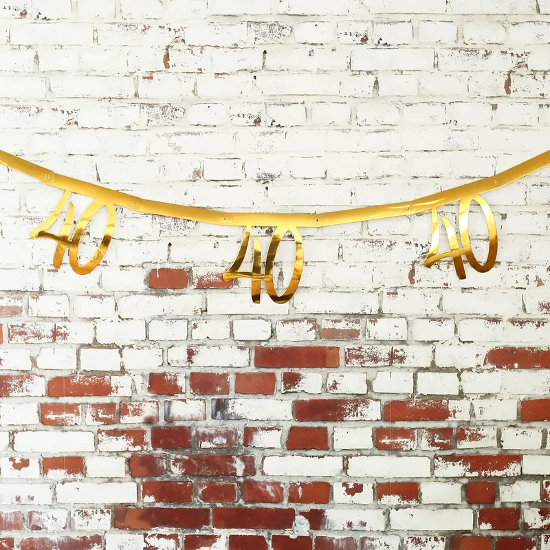 Goldene Girlande zum 40. Geburtstag