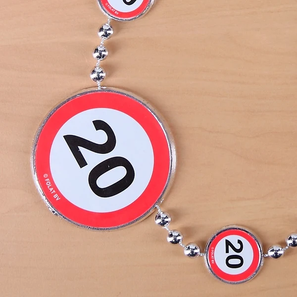 Partykette Verkehrszeichen 20