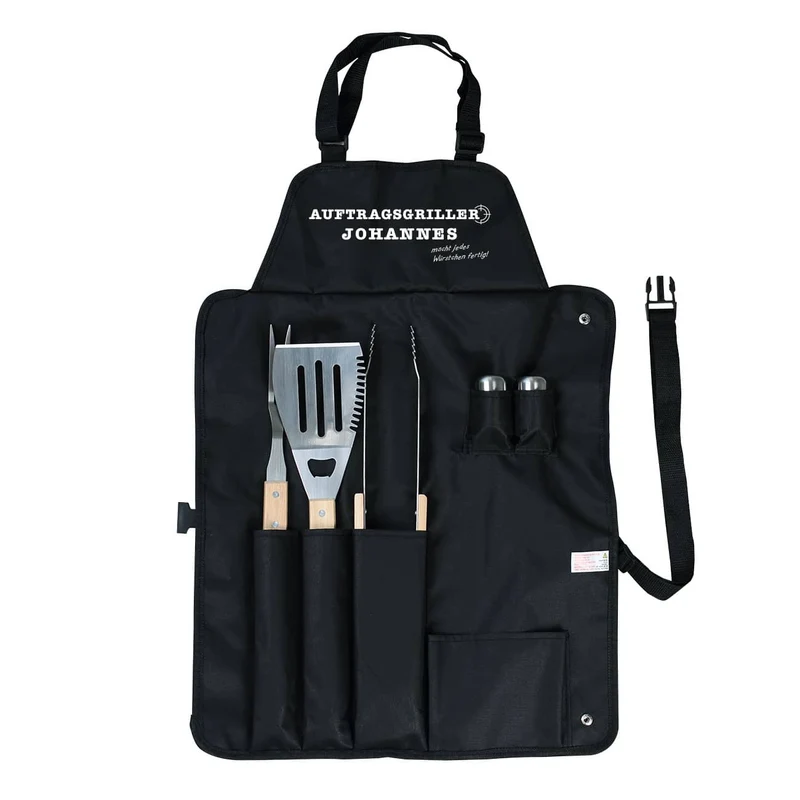 Grillschürze "Auftragsgriller" inklusive Grillzubehör