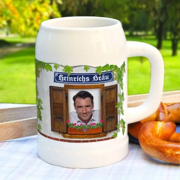 Ganz besonderer Fotobierkrug mit Wunschnamen