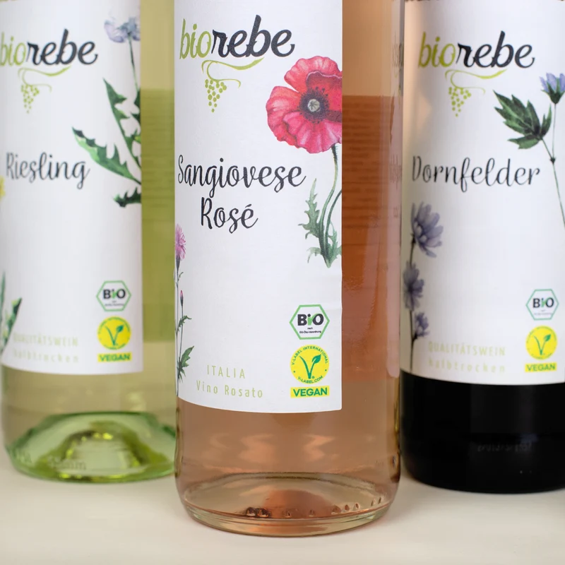 Biorebe Wein - Engel ohne Flügel - mit Ihren 4 Lieblingsfotos personalisiert
