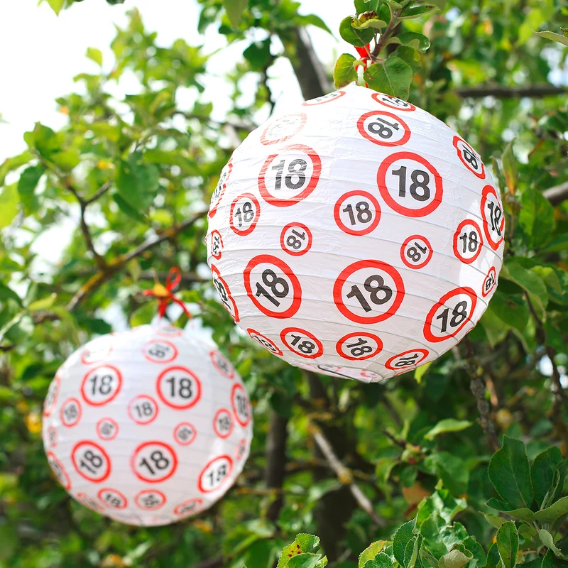 3er Set Verkehrszeichen-Laternen zum 18. Geburtstag