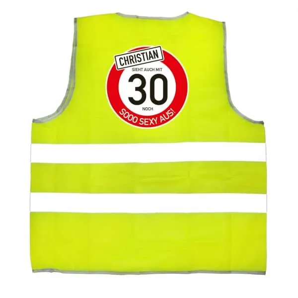 Warnweste zum Geburtstag für sooo sexy Menschen