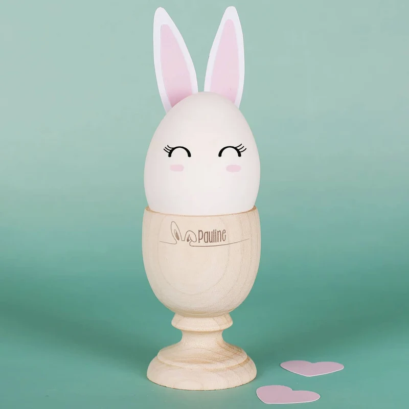 Oster Eierbecher mit Namensgravur und Hasenohren