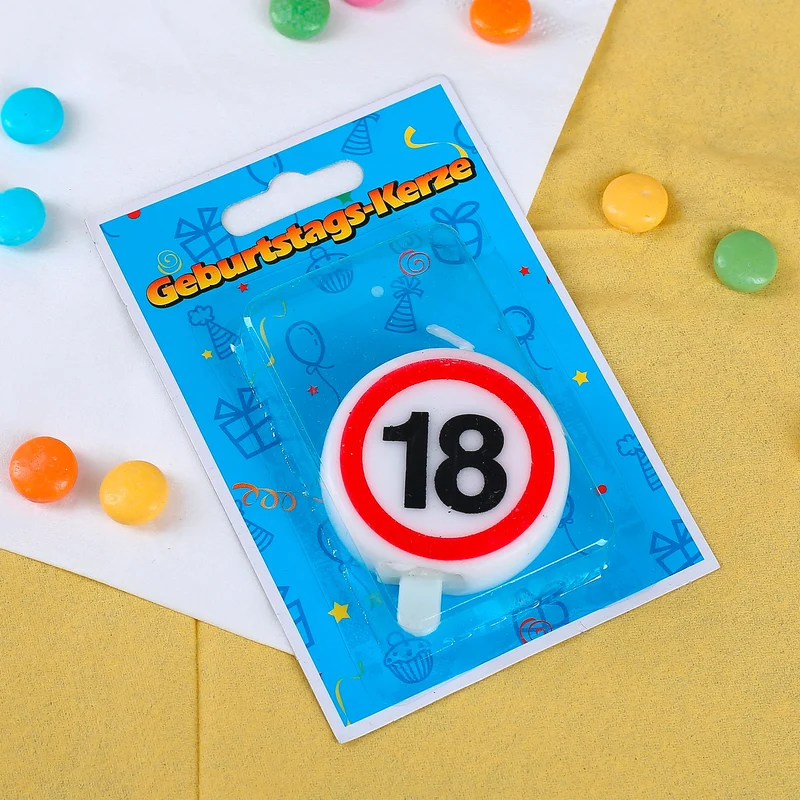 Tortenkerze zum 18. Geburtstag