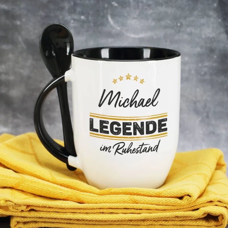 Schwarze Löffeltasse - Legende im Ruhestand