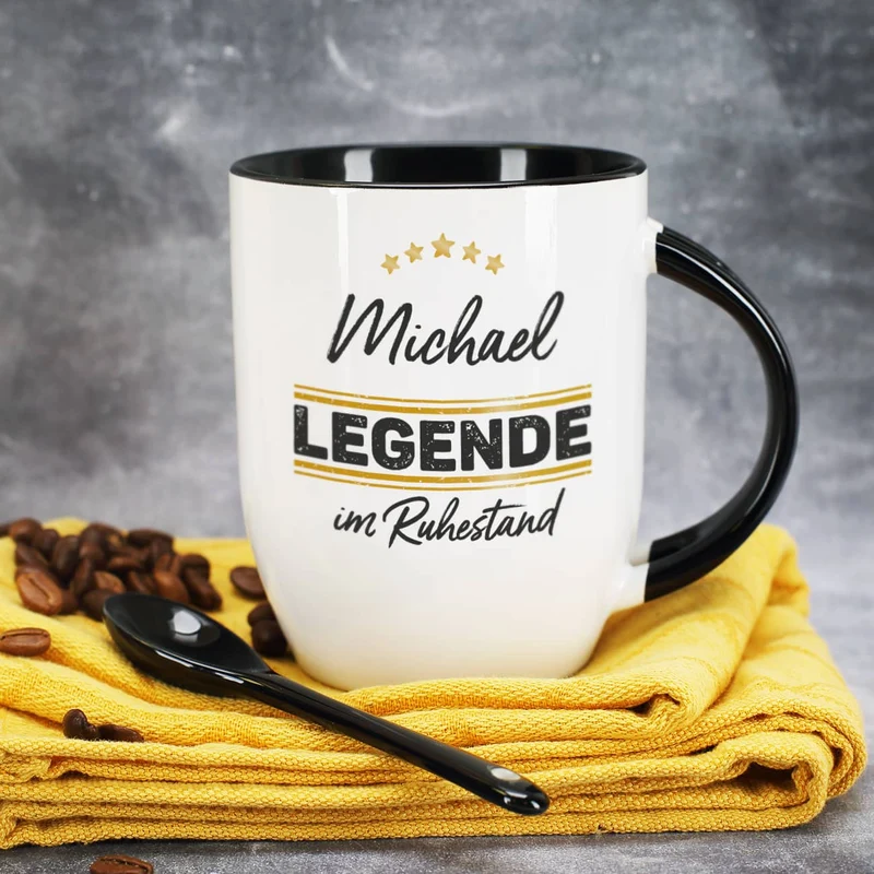Schwarze Löffeltasse - Legende im Ruhestand