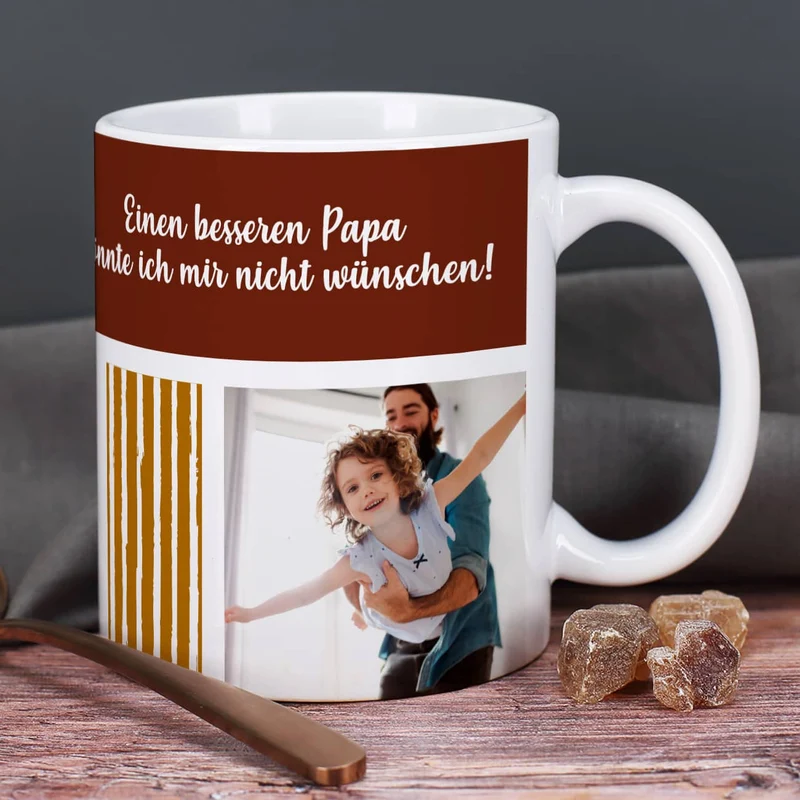 Fototasse für Papa, Opa oder Freund in 4 verschiedenen Designs
