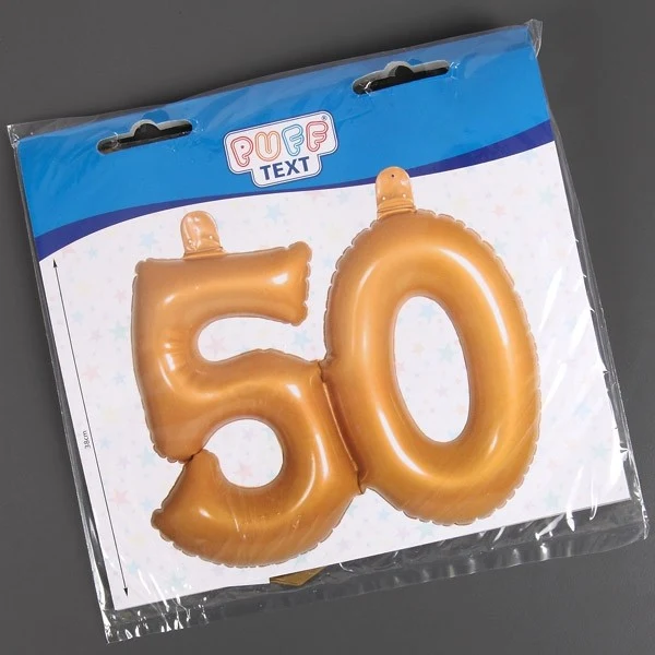 Aufblasbare 50 als Dekoration