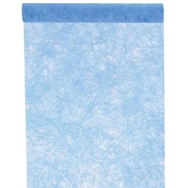Deko Tischläufer aus Vlies in Himmelblau - 1000 cm x 30 cm