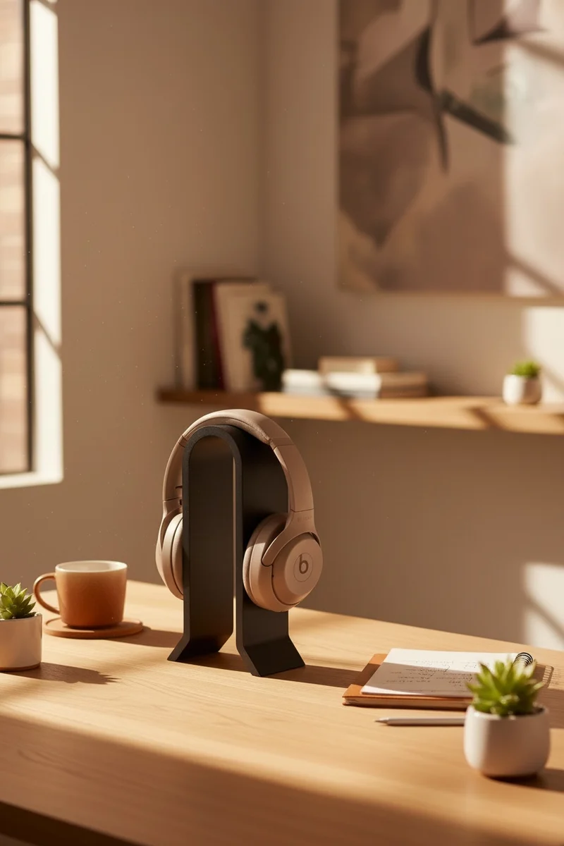 Moderner Kopfhörerhalter – Minimalistischer 3D-gedruckter Headphone Stand für Schreibtisch & Gaming Setup