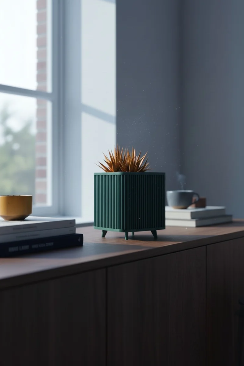 Shikaku Pflanztopf – Japanisch inspirierter Blumentopf mit Füßen | Moderner 3D-Druck
