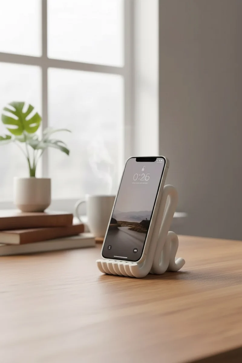 Flow Phone Stand – Moderner Handyhalter im minimalistischen Design