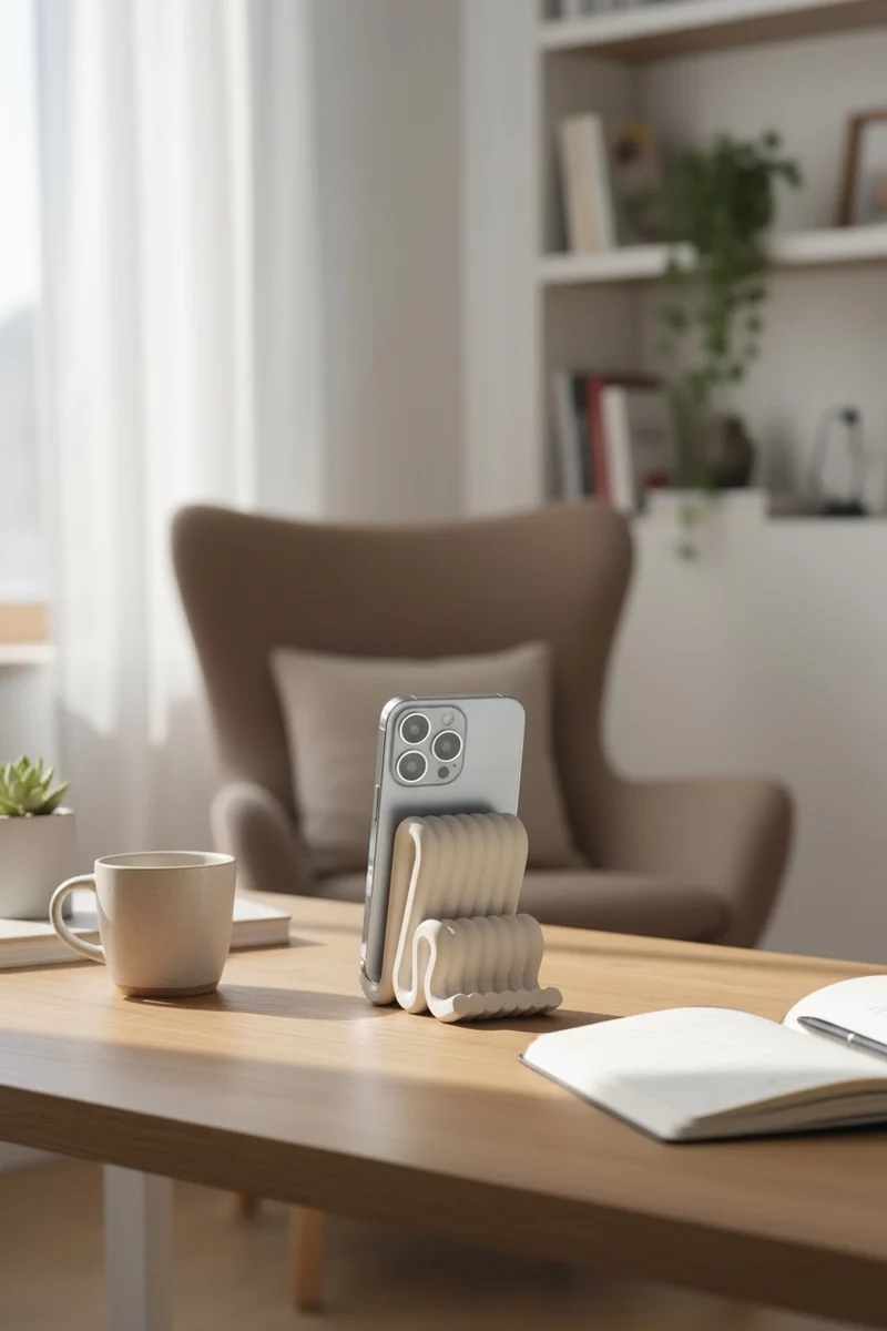 Flow Phone Stand – Moderner Handyhalter im minimalistischen Design