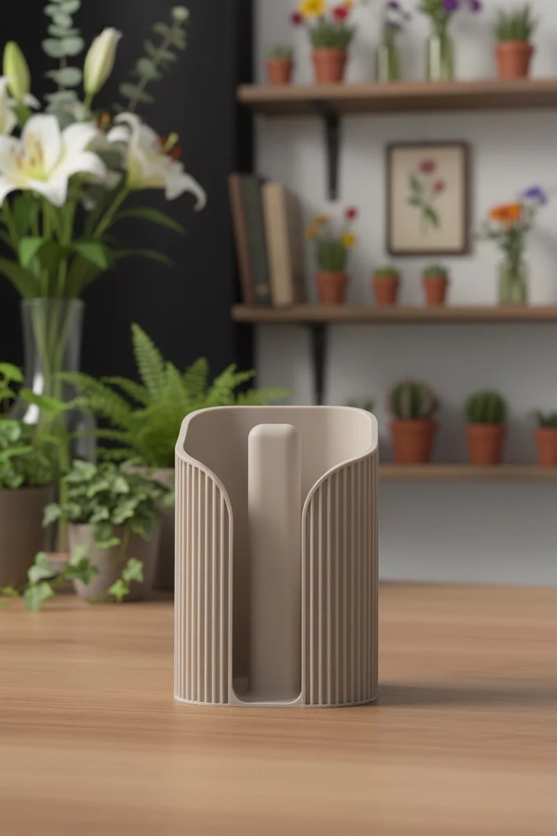 Japandi Papiertuchhalter – Minimalistischer Küchenrollenständer im Scandi Stil für moderne Küchen