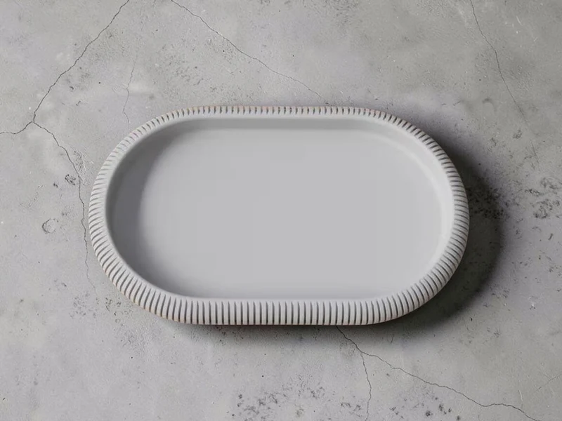 Japandi Tablett aus 3D Druck – minimalistisches Deko Tray & moderner Organizer im skandinavischen Stil für stilvolle Wohnräume.
