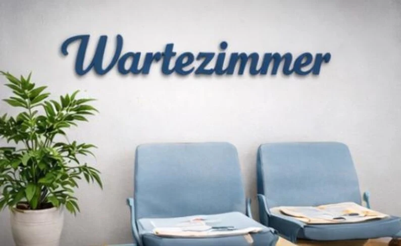 selbstklebend 3D Buchstaben personalisiert – 3D Wandschriftzug individuell – Türschild Büro Praxis – Wunschtext