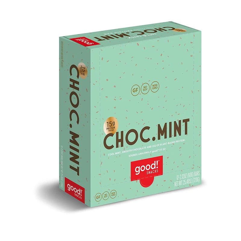 Snacks Vegan Chocolate Mint Protein Bar Gluten Free
