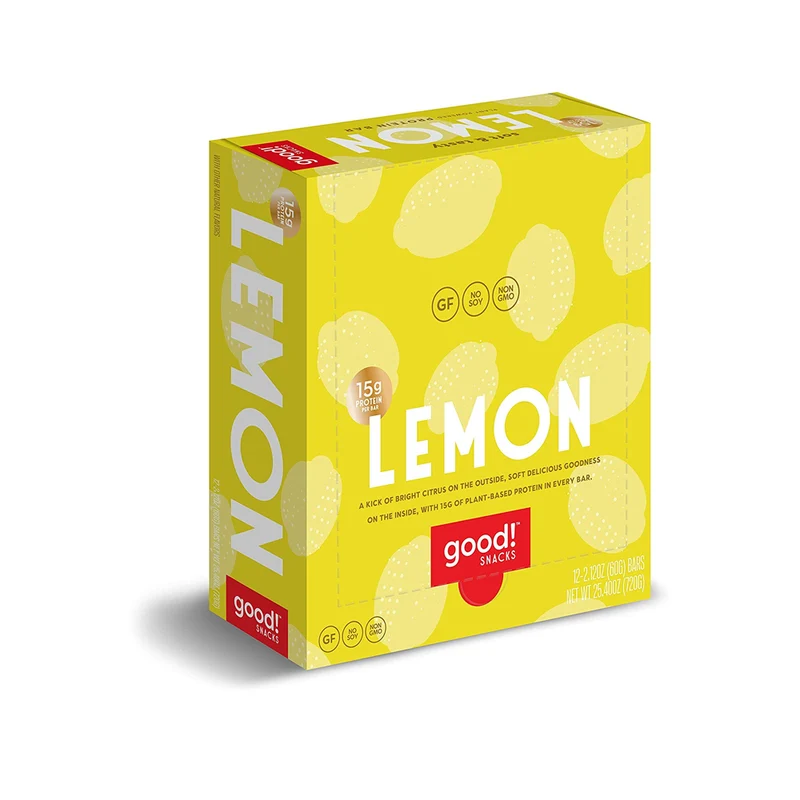 Snacks Vegan Lemon Protein Bar Gluten Free